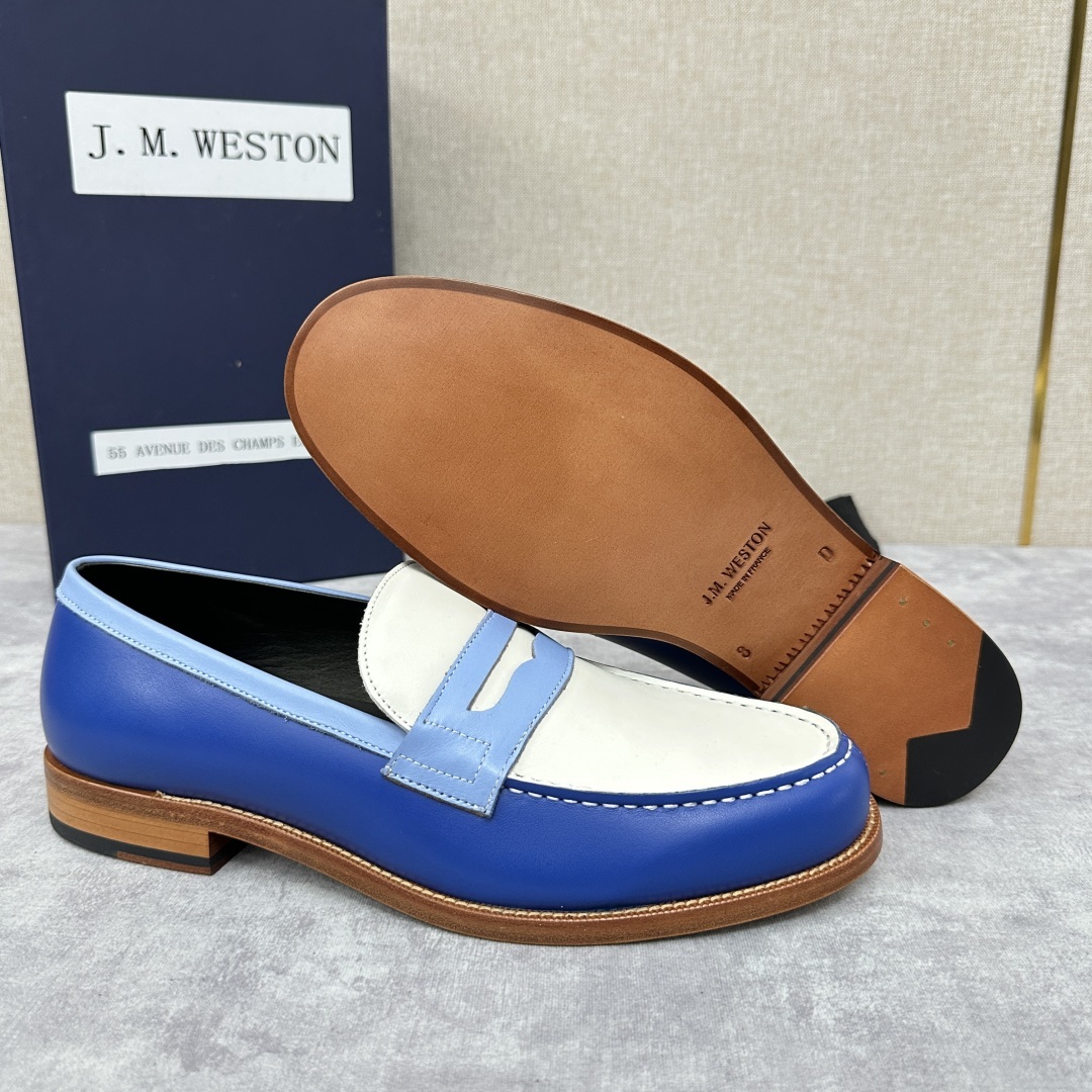 💋💍J.M.Westo*n 威士-顿 品牌经典 180 系列乐福鞋皮鞋 法国顶级皮鞋品牌 威士-顿皮鞋品