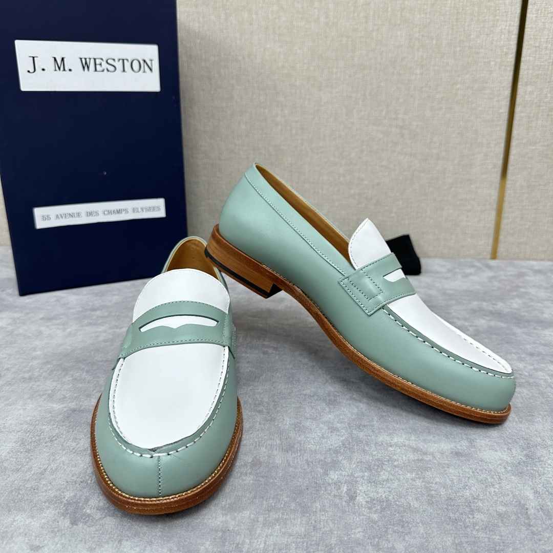 💋💍J.M.Westo*n 威士-顿 品牌经典 180 系列乐福鞋皮鞋 法国顶级皮鞋品牌 威士-顿皮鞋品