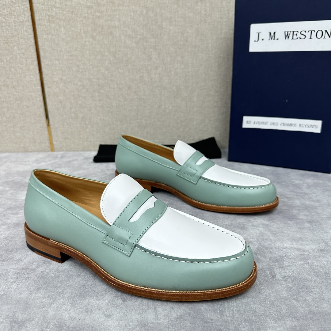 💋💍J.M.Westo*n 威士-顿 品牌经典 180 系列乐福鞋皮鞋 法国顶级皮鞋品牌 威士-顿皮鞋品