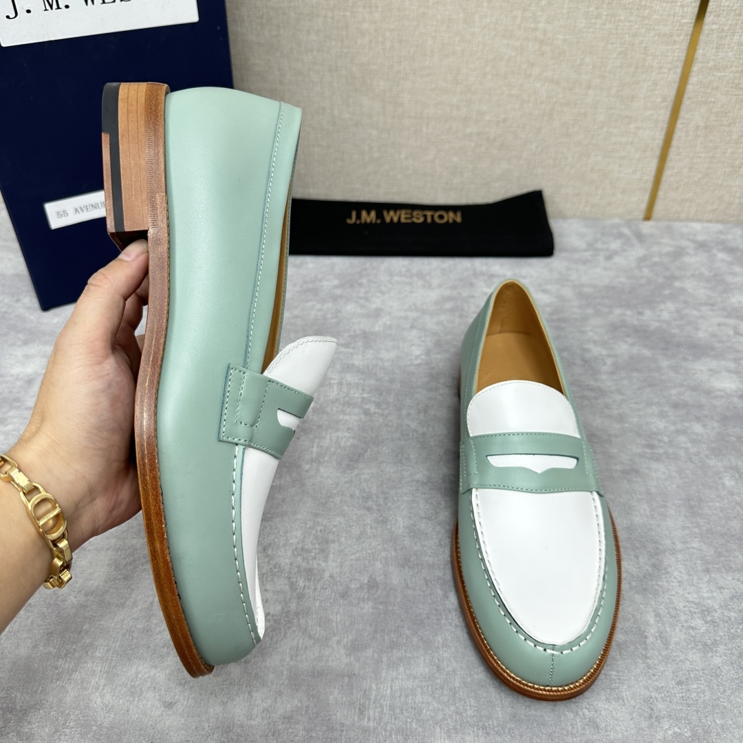 💋💍J.M.Westo*n 威士-顿 品牌经典 180 系列乐福鞋皮鞋 法国顶级皮鞋品牌 威士-顿皮鞋品