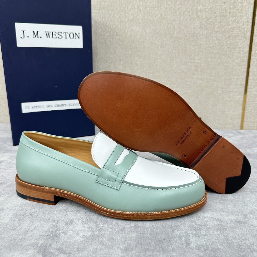 💋💍J.M.Westo*n 威士-顿 品牌经典 180 系列乐福鞋皮鞋 法国顶级皮鞋品牌 威士-顿皮鞋品