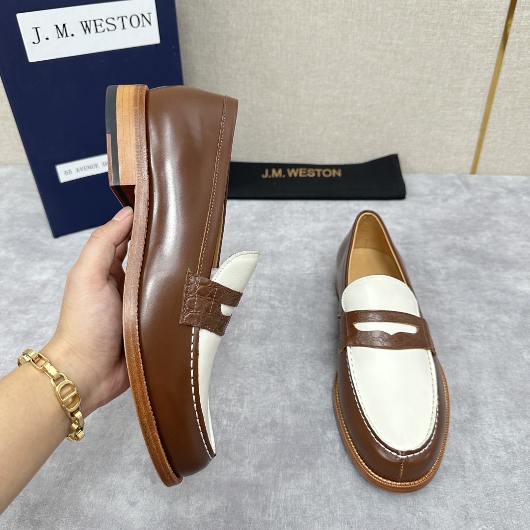 💋💍J.M.Westo*n 威士-顿 品牌经典 180 系列乐福鞋皮鞋 法国顶级皮鞋品牌 威士-顿皮鞋品