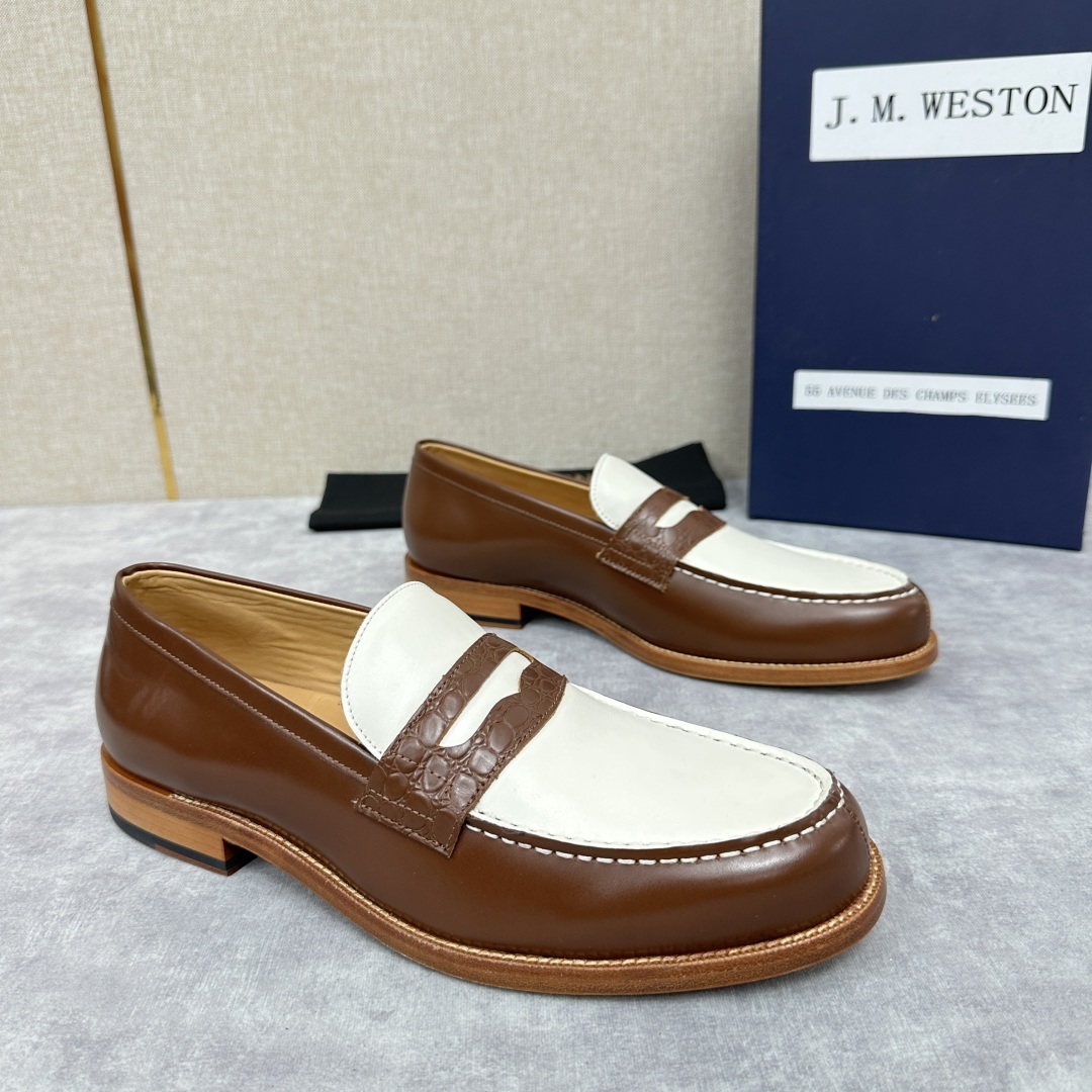💋💍J.M.Westo*n 威士-顿 品牌经典 180 系列乐福鞋皮鞋 法国顶级皮鞋品牌 威士-顿皮鞋品