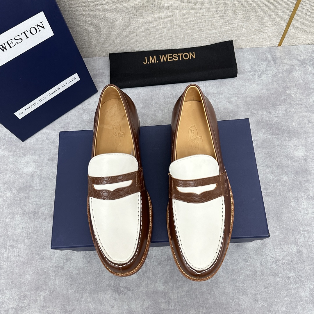 💋💍J.M.Westo*n 威士-顿 品牌经典 180 系列乐福鞋皮鞋 法国顶级皮鞋品牌 威士-顿皮鞋品