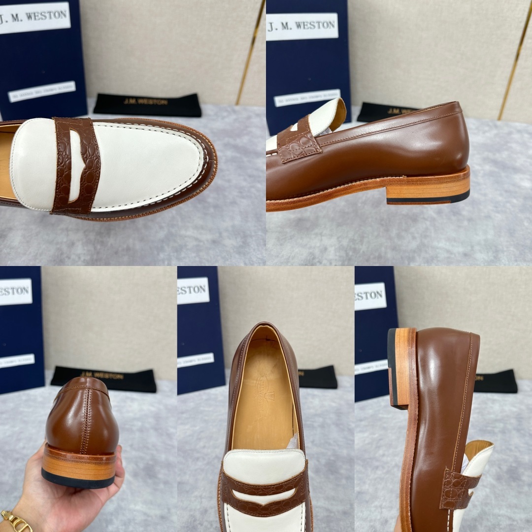 💋💍J.M.Westo*n 威士-顿 品牌经典 180 系列乐福鞋皮鞋 法国顶级皮鞋品牌 威士-顿皮鞋品