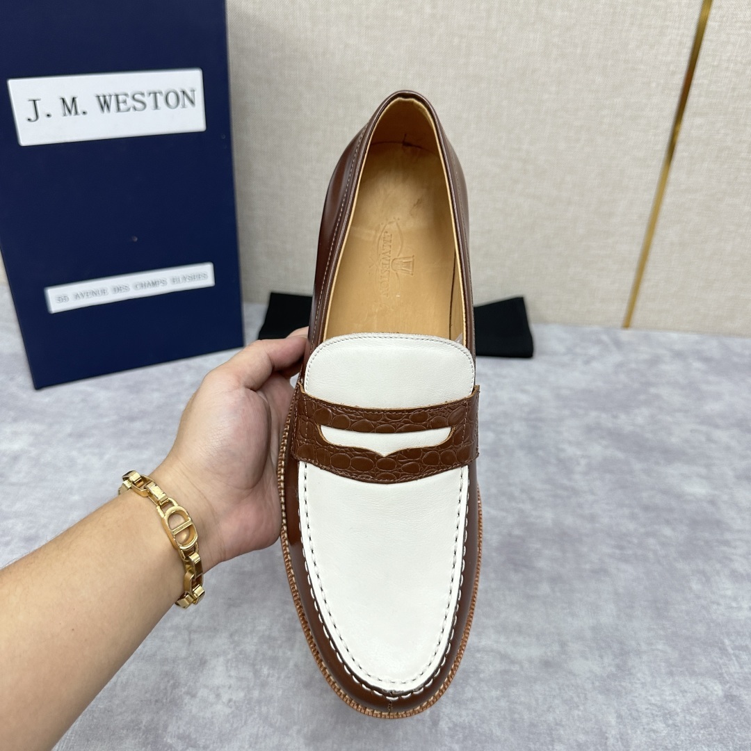 💋💍J.M.Westo*n 威士-顿 品牌经典 180 系列乐福鞋皮鞋 法国顶级皮鞋品牌 威士-顿皮鞋品
