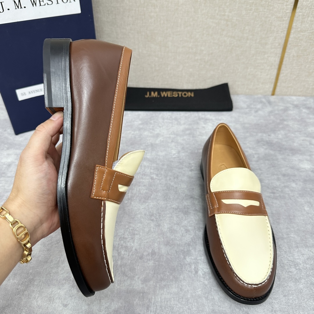 💋💍J.M.Westo*n 威士-顿 品牌经典 180 系列乐福鞋皮鞋 法国顶级皮鞋品牌 威士-顿皮鞋品