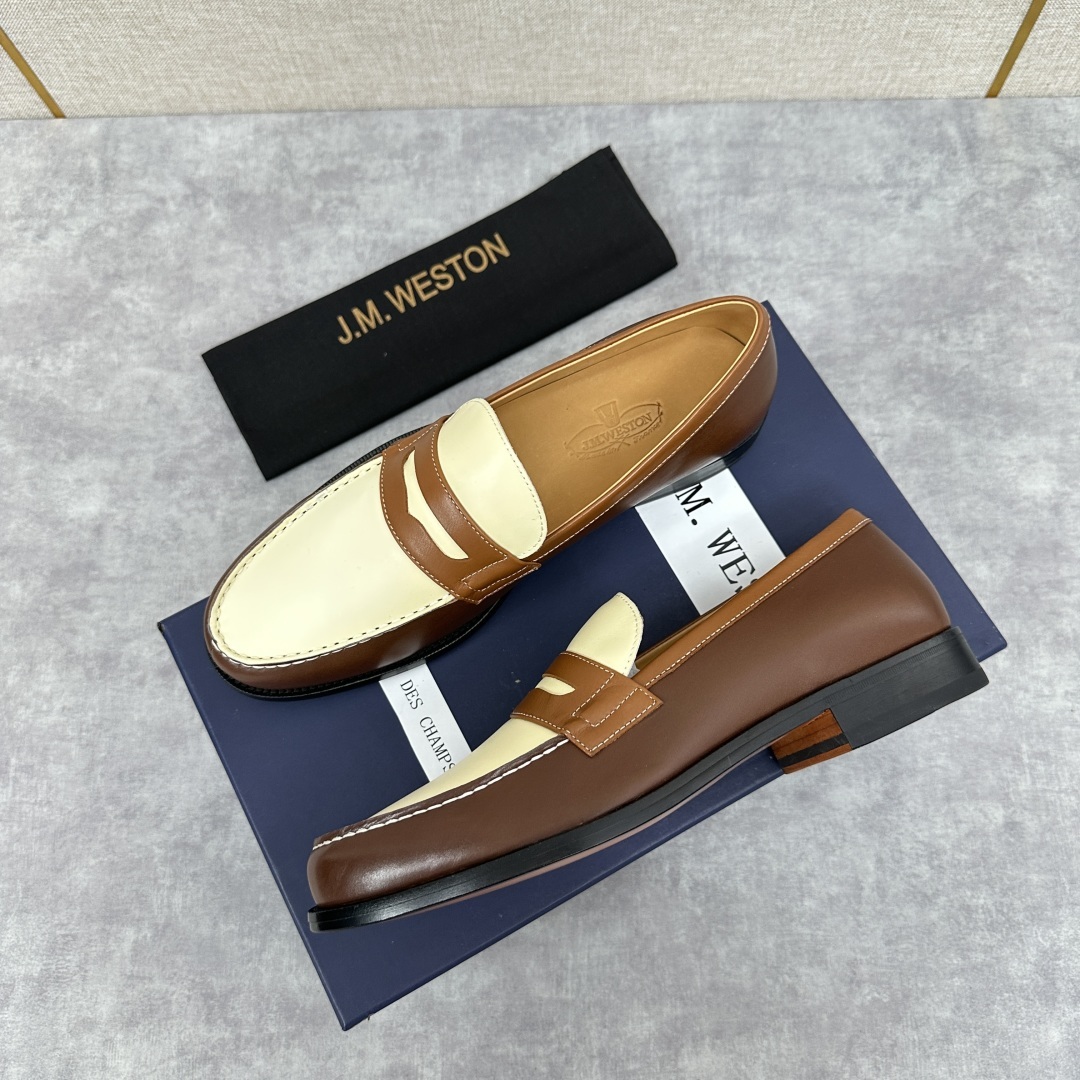💋💍J.M.Westo*n 威士-顿 品牌经典 180 系列乐福鞋皮鞋 法国顶级皮鞋品牌 威士-顿皮鞋品