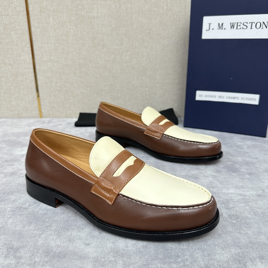 💋💍J.M.Westo*n 威士-顿 品牌经典 180 系列乐福鞋皮鞋 法国顶级皮鞋品牌 威士-顿皮鞋品