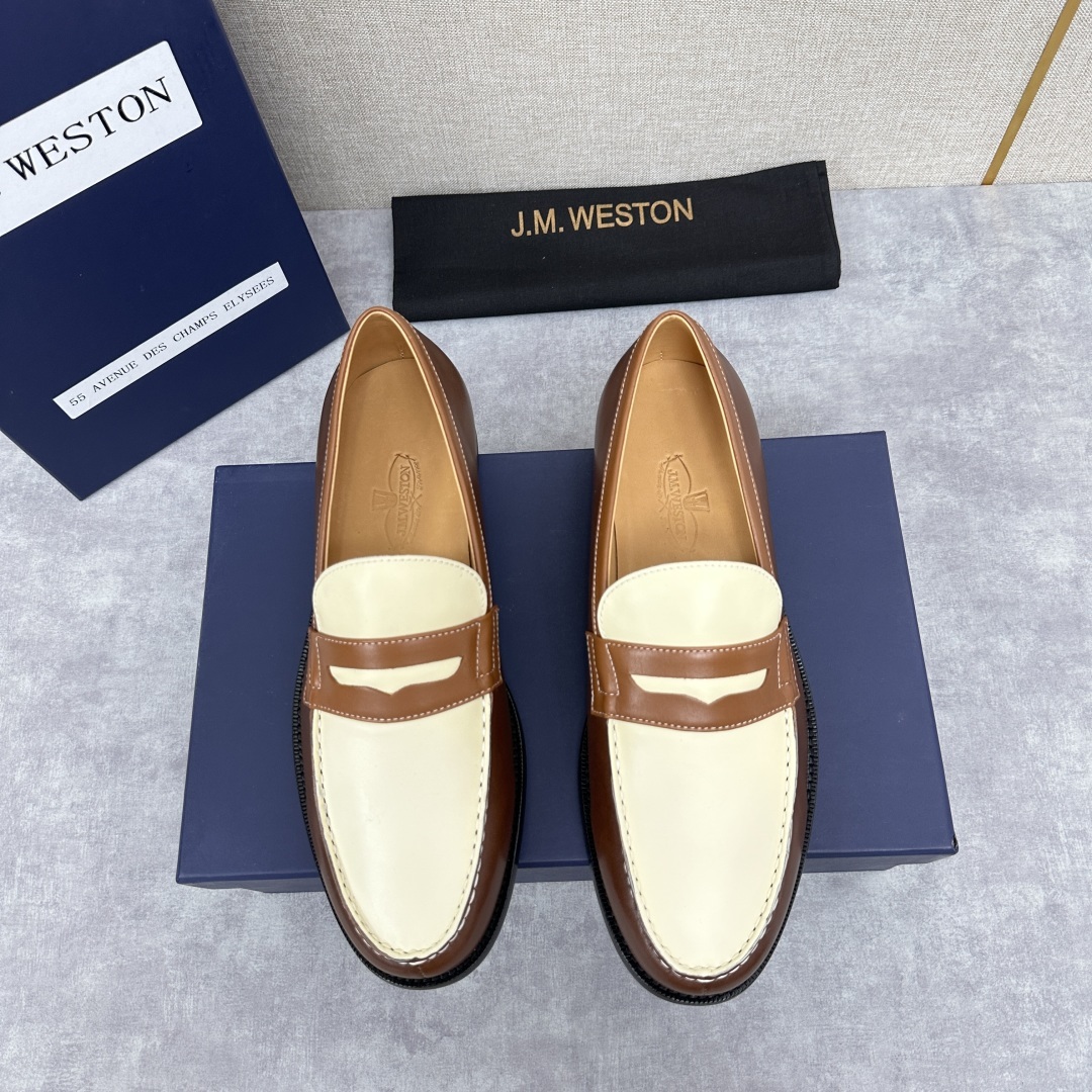 💋💍J.M.Westo*n 威士-顿 品牌经典 180 系列乐福鞋皮鞋 法国顶级皮鞋品牌 威士-顿皮鞋品