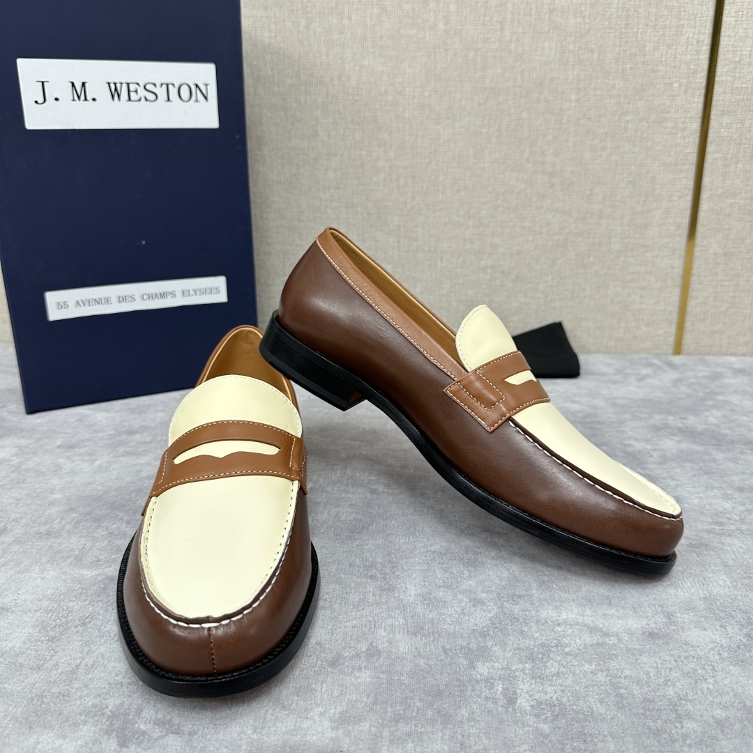 💋💍J.M.Westo*n 威士-顿 品牌经典 180 系列乐福鞋皮鞋 法国顶级皮鞋品牌 威士-顿皮鞋品