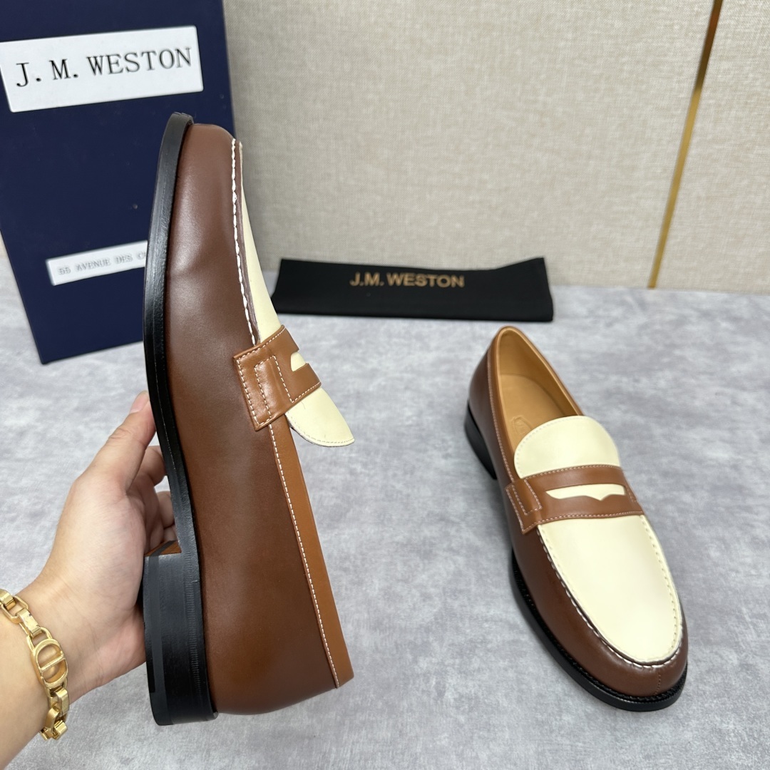 💋💍J.M.Westo*n 威士-顿 品牌经典 180 系列乐福鞋皮鞋 法国顶级皮鞋品牌 威士-顿皮鞋品