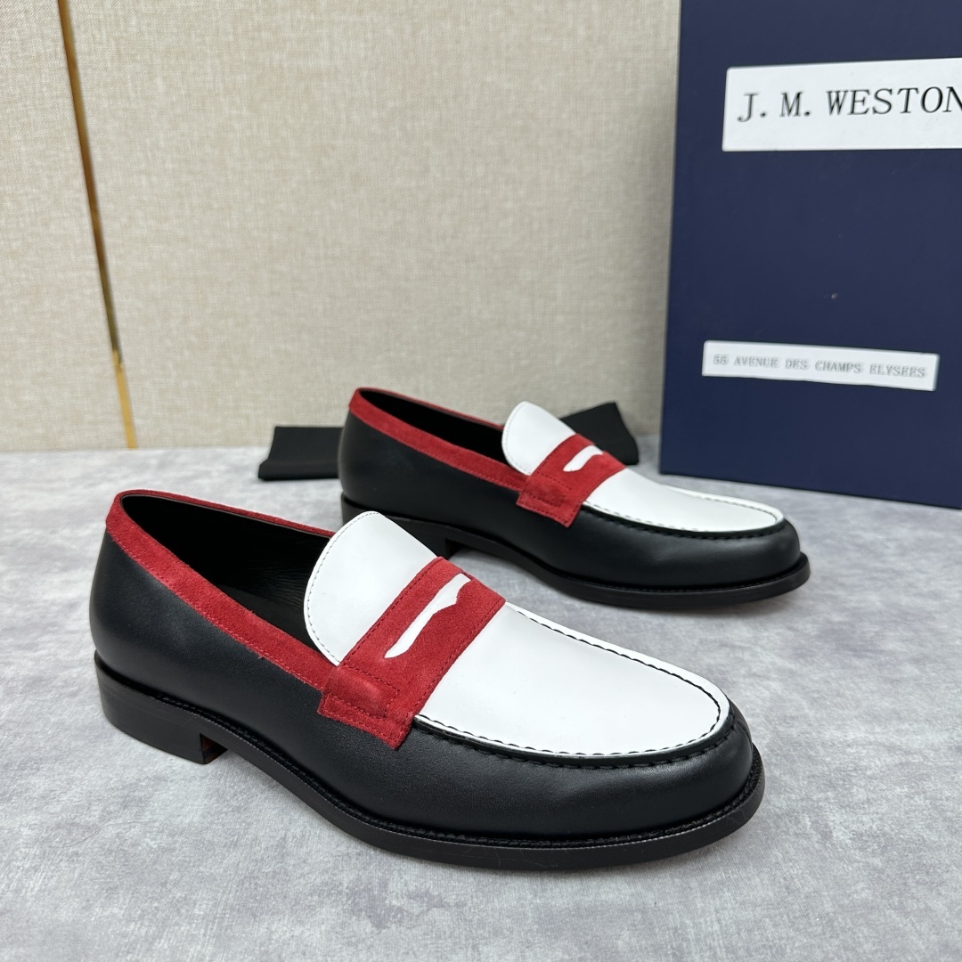 💋💍J.M.Westo*n 威士-顿 品牌经典 180 系列乐福鞋皮鞋 法国顶级皮鞋品牌 威士-顿皮鞋品