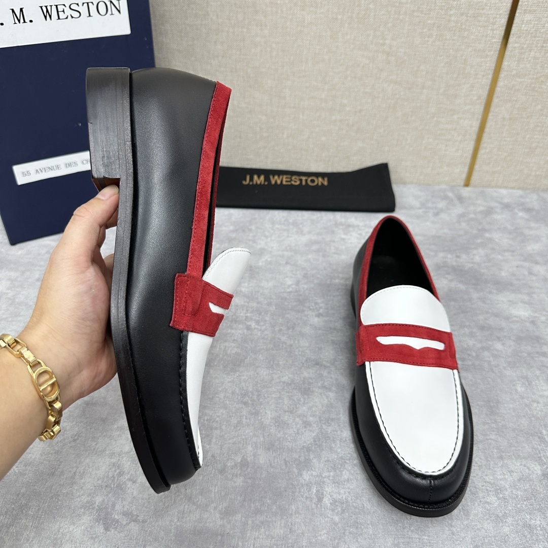 💋💍J.M.Westo*n 威士-顿 品牌经典 180 系列乐福鞋皮鞋 法国顶级皮鞋品牌 威士-顿皮鞋品