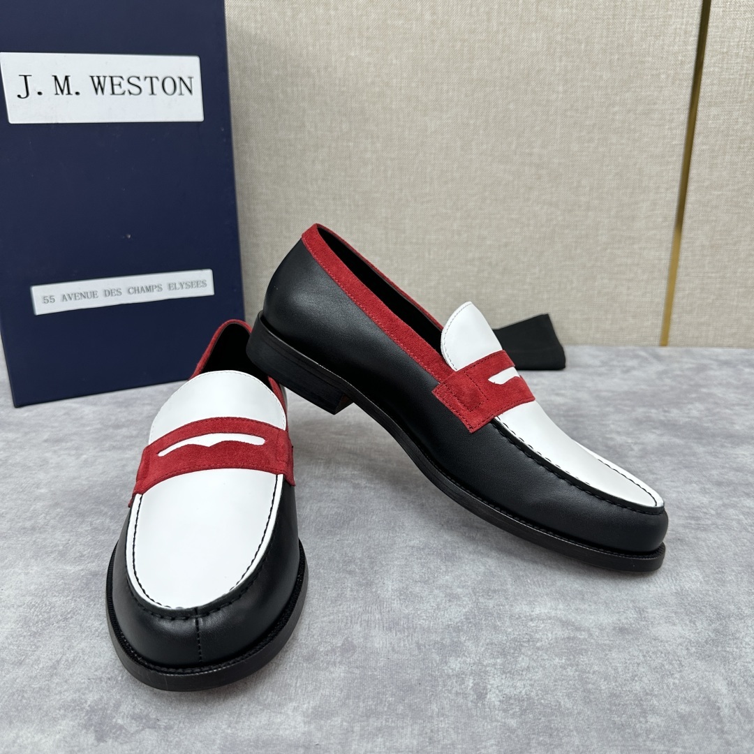 💋💍J.M.Westo*n 威士-顿 品牌经典 180 系列乐福鞋皮鞋 法国顶级皮鞋品牌 威士-顿皮鞋品