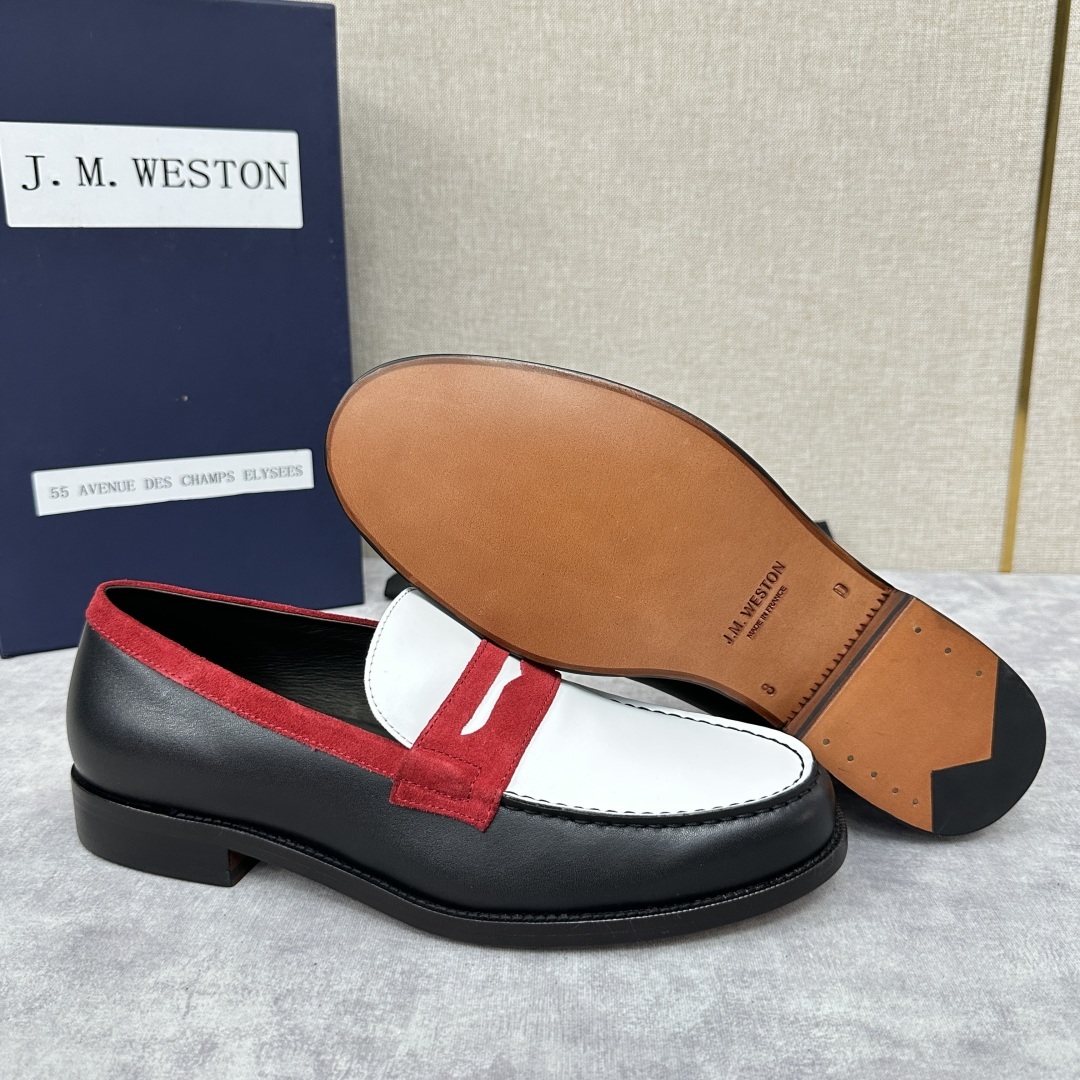 💋💍J.M.Westo*n 威士-顿 品牌经典 180 系列乐福鞋皮鞋 法国顶级皮鞋品牌 威士-顿皮鞋品