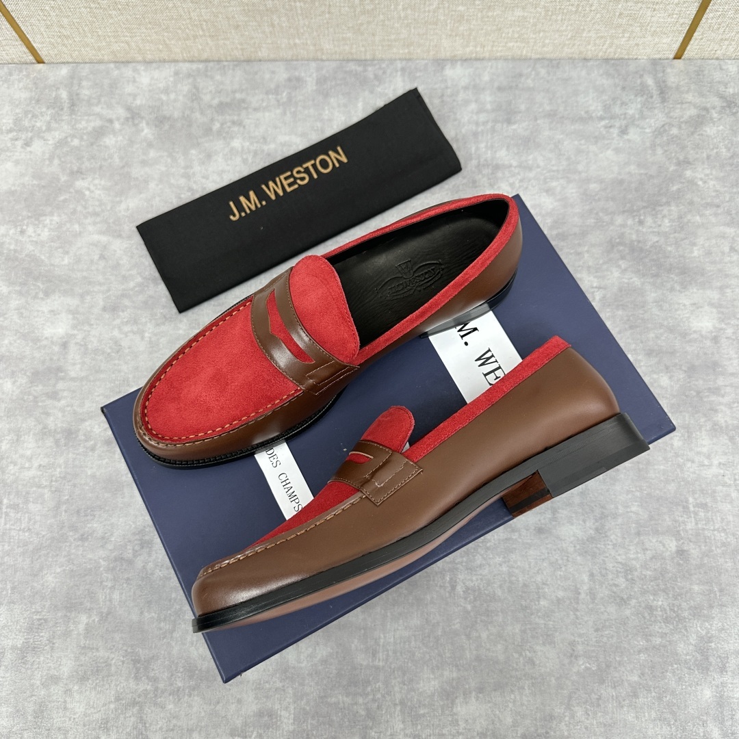 💋💍J.M.Westo*n 威士-顿 品牌经典 180 系列乐福鞋皮鞋 法国顶级皮鞋品牌 威士-顿皮鞋品