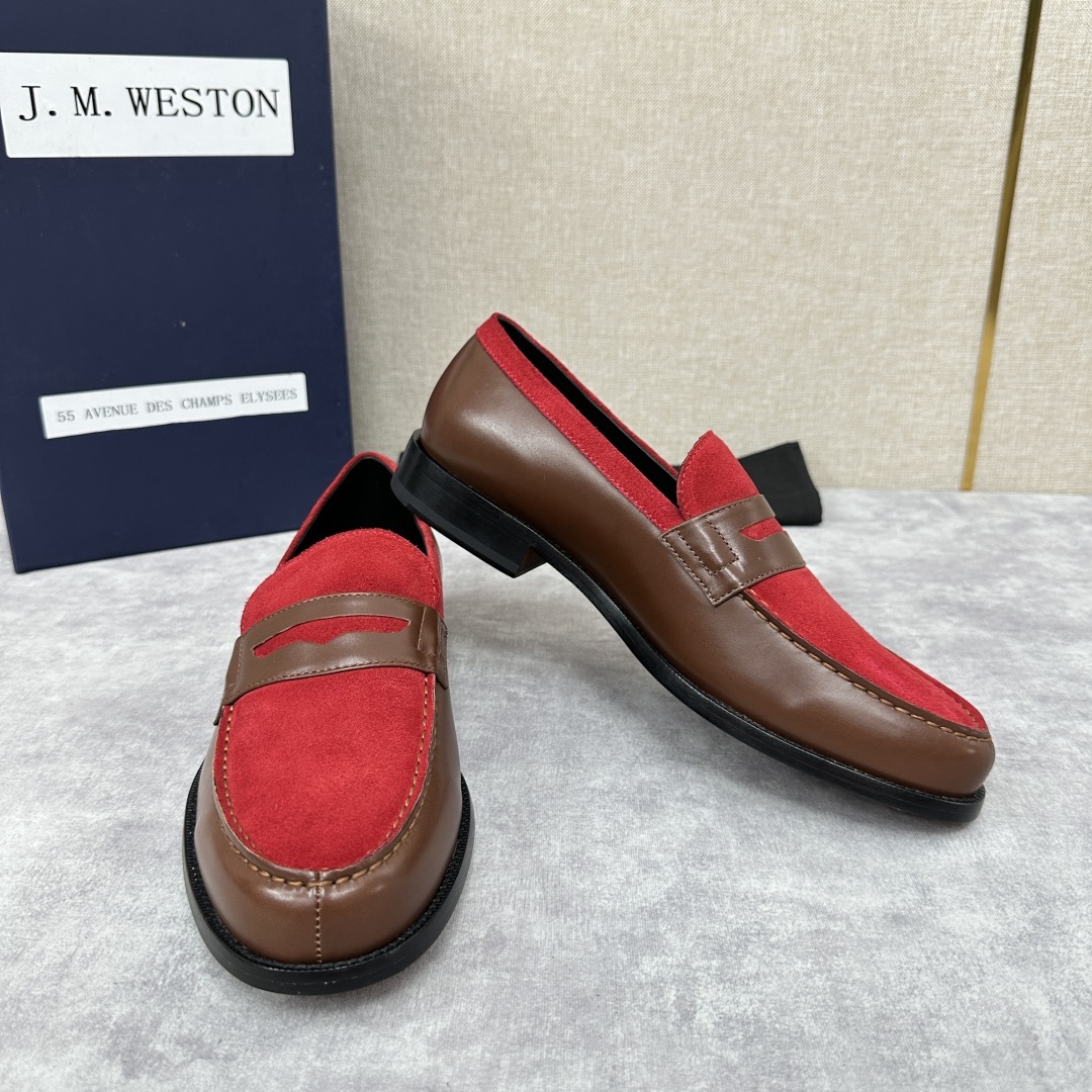 💋💍J.M.Westo*n 威士-顿 品牌经典 180 系列乐福鞋皮鞋 法国顶级皮鞋品牌 威士-顿皮鞋品