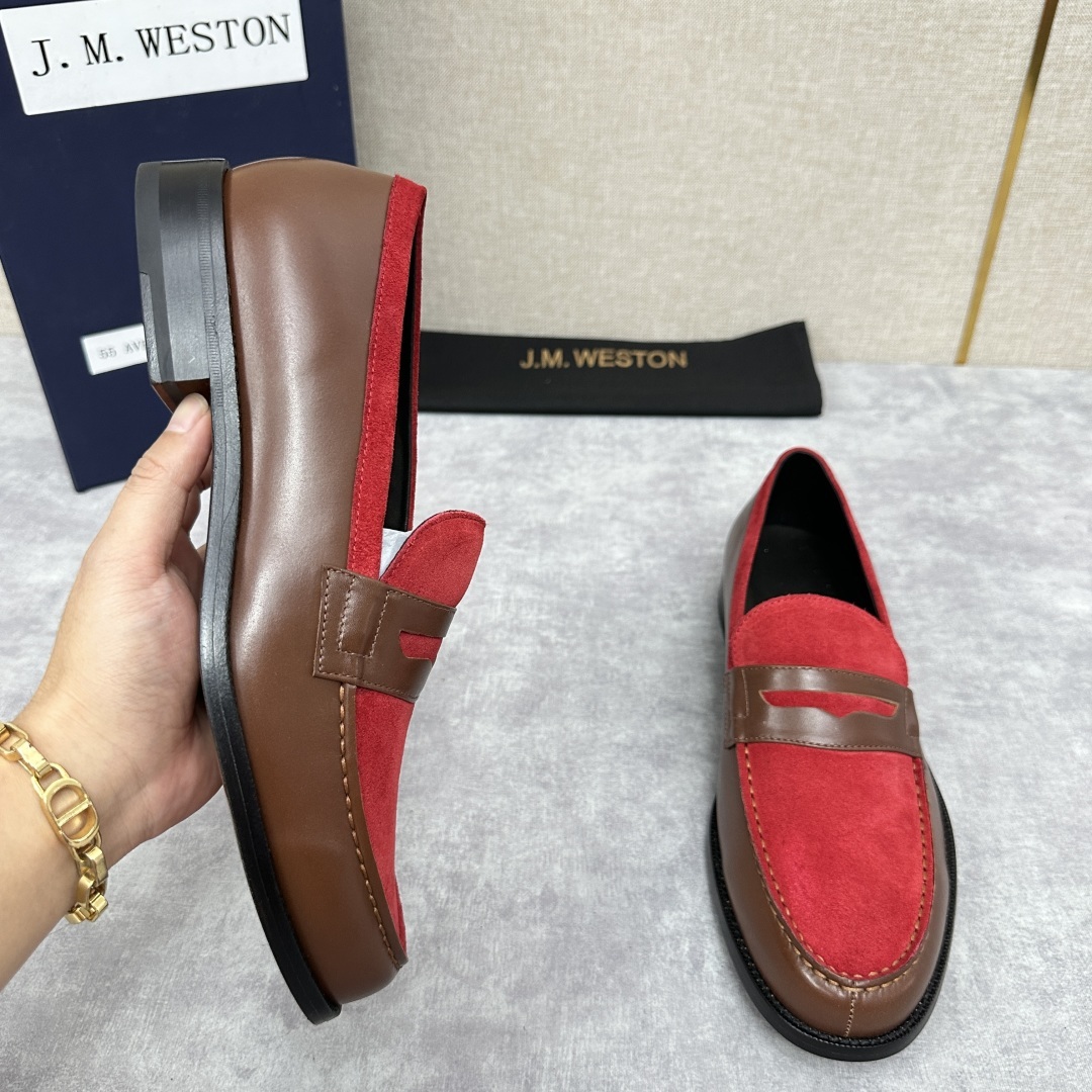 💋💍J.M.Westo*n 威士-顿 品牌经典 180 系列乐福鞋皮鞋 法国顶级皮鞋品牌 威士-顿皮鞋品