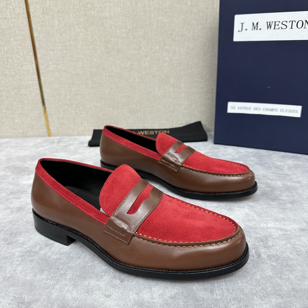 💋💍J.M.Westo*n 威士-顿 品牌经典 180 系列乐福鞋皮鞋 法国顶级皮鞋品牌 威士-顿皮鞋品