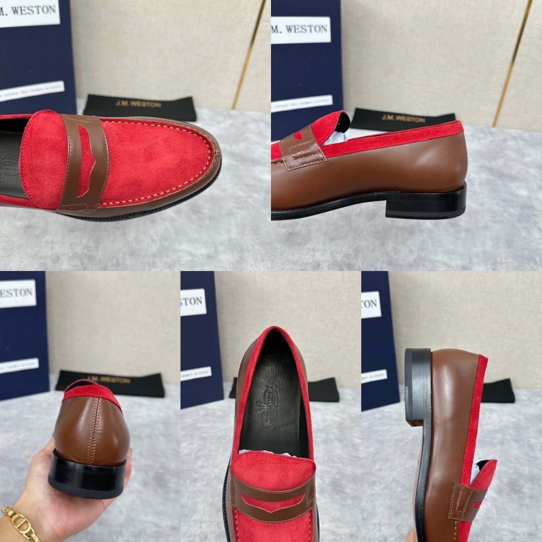 💋💍J.M.Westo*n 威士-顿 品牌经典 180 系列乐福鞋皮鞋 法国顶级皮鞋品牌 威士-顿皮鞋品