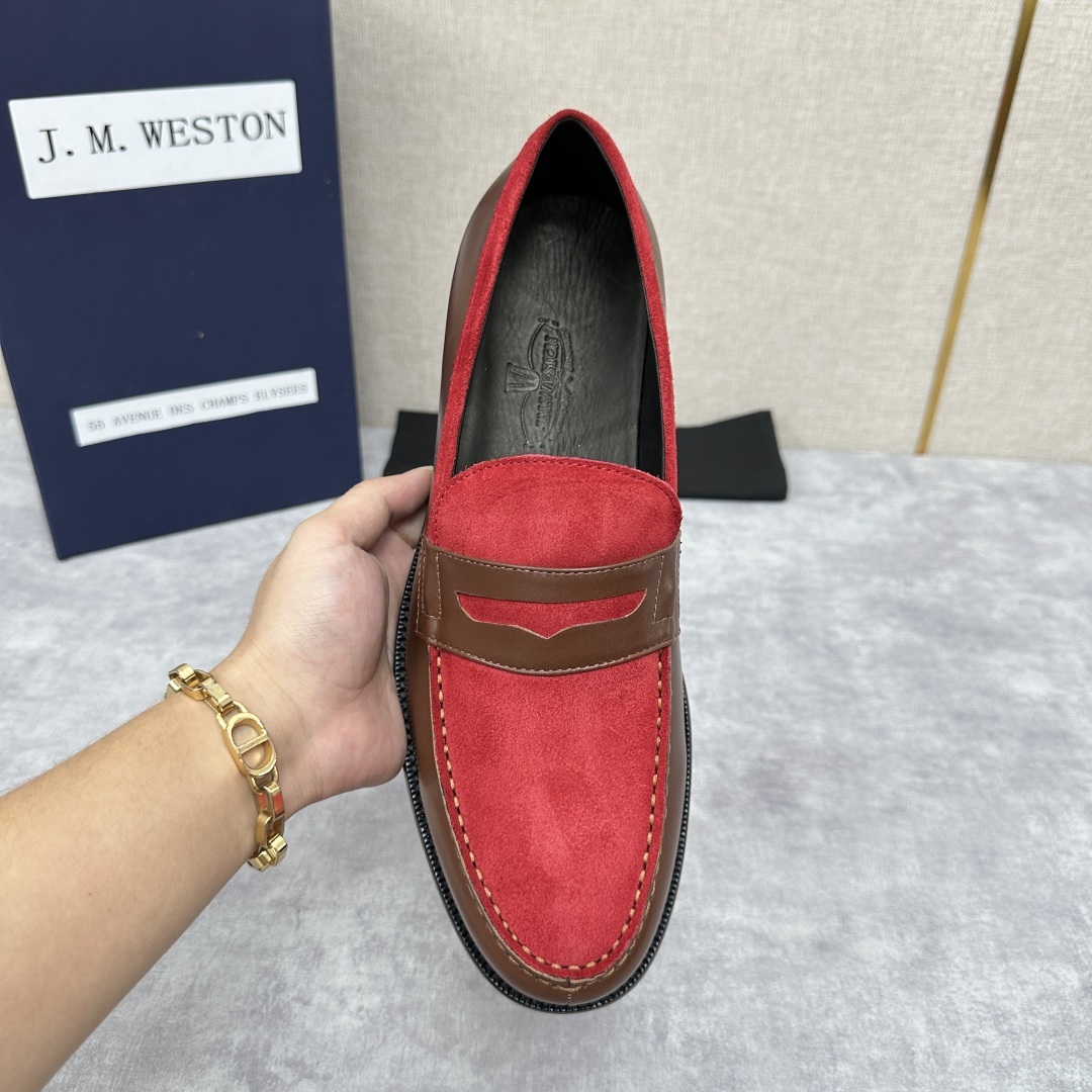💋💍J.M.Westo*n 威士-顿 品牌经典 180 系列乐福鞋皮鞋 法国顶级皮鞋品牌 威士-顿皮鞋品