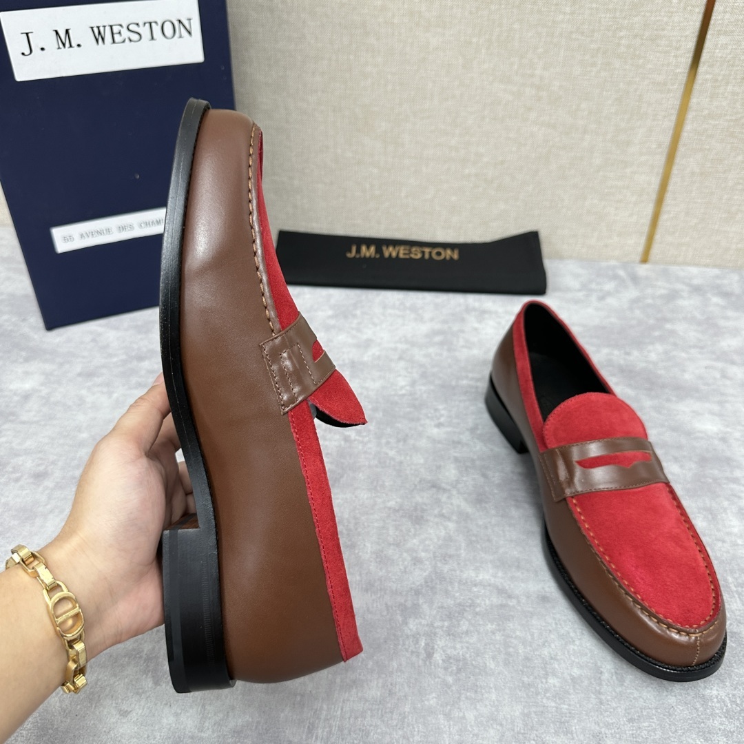 💋💍J.M.Westo*n 威士-顿 品牌经典 180 系列乐福鞋皮鞋 法国顶级皮鞋品牌 威士-顿皮鞋品