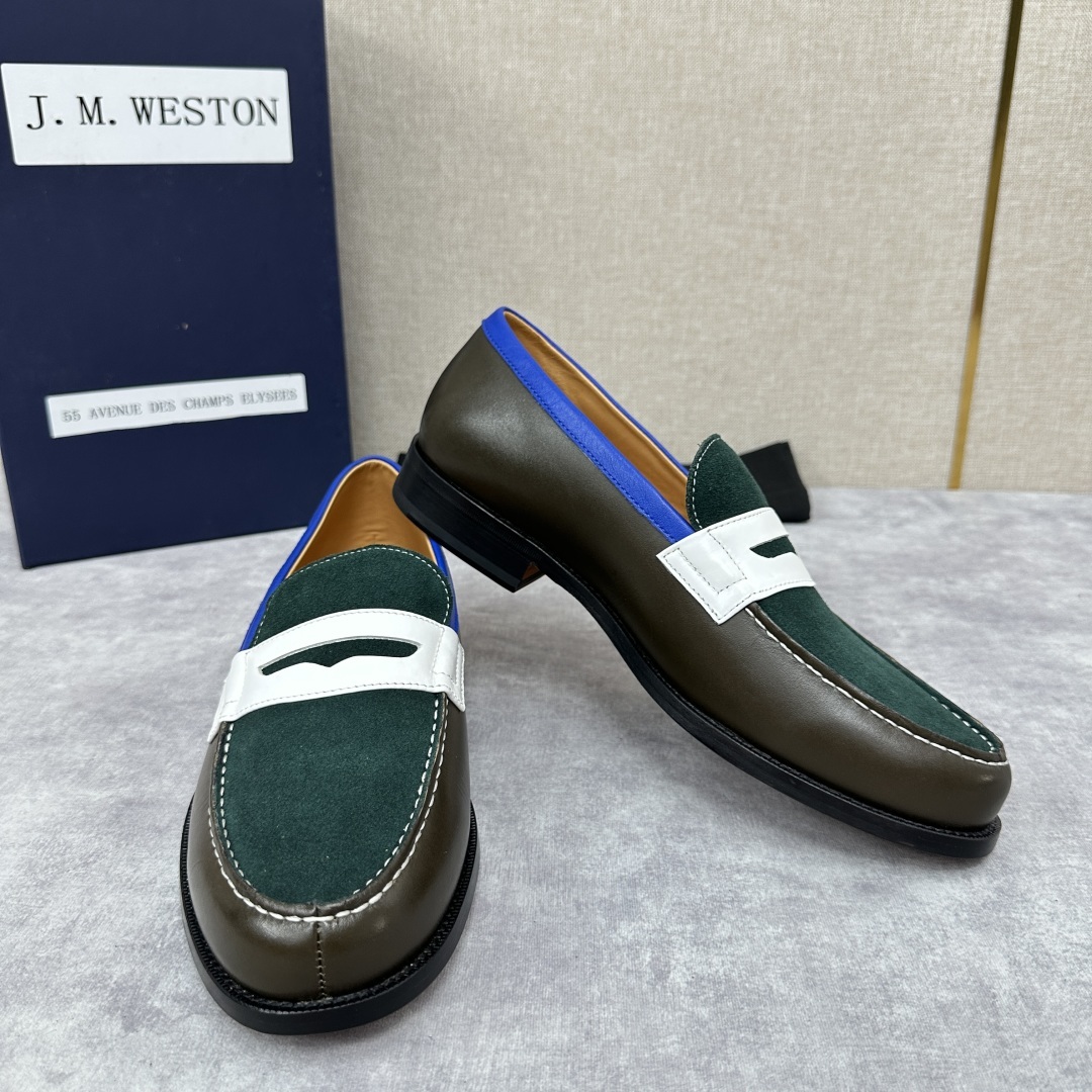 💋💍J.M.Westo*n 威士-顿 品牌经典 180 系列乐福鞋皮鞋 法国顶级皮鞋品牌 威士-顿皮鞋品