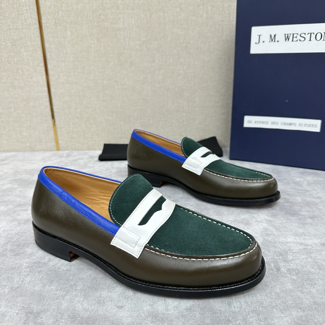 💋💍J.M.Westo*n 威士-顿 品牌经典 180 系列乐福鞋皮鞋 法国顶级皮鞋品牌 威士-顿皮鞋品