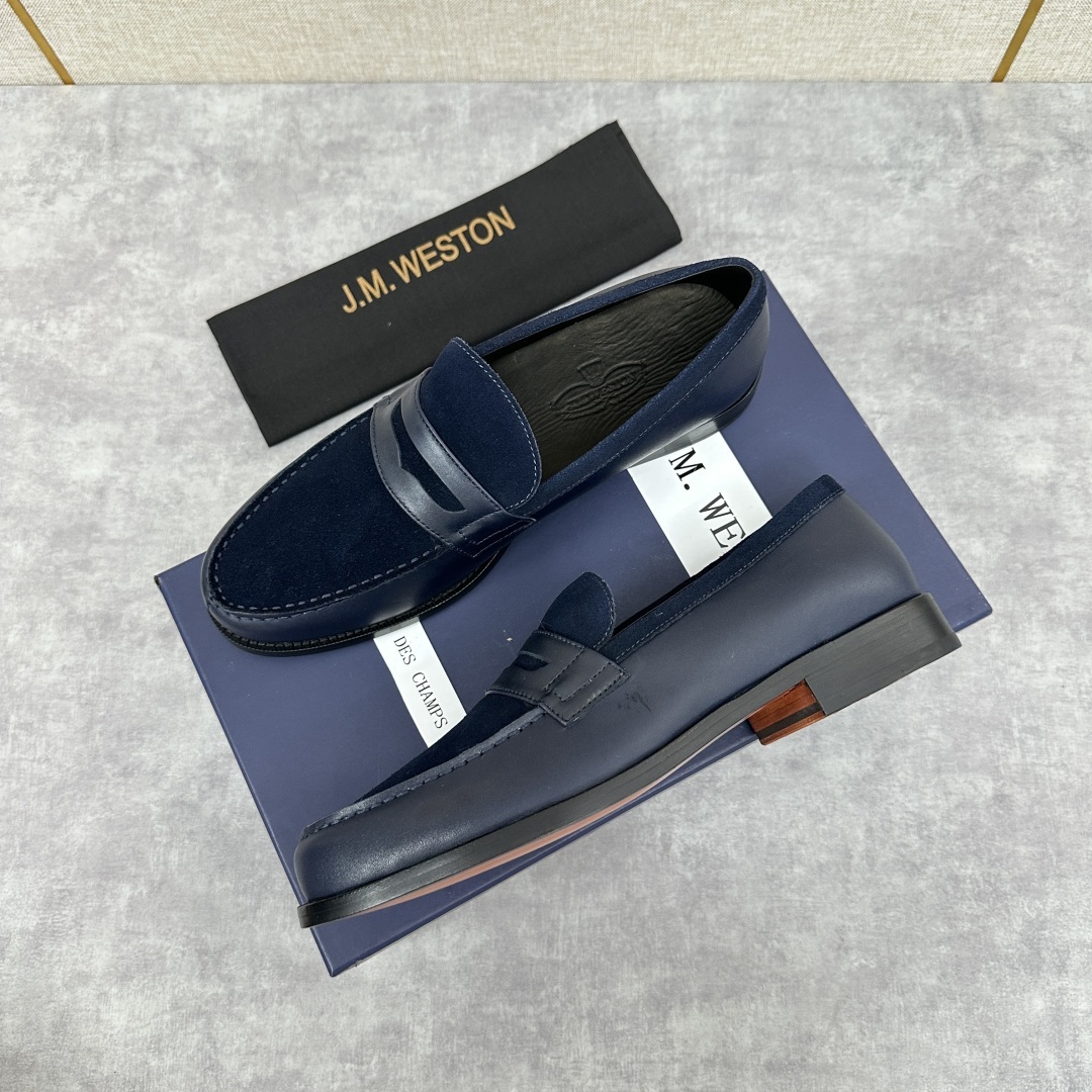 💋💍J.M.Westo*n 威士-顿 品牌经典 180 系列乐福鞋皮鞋 法国顶级皮鞋品牌 威士-顿皮鞋品