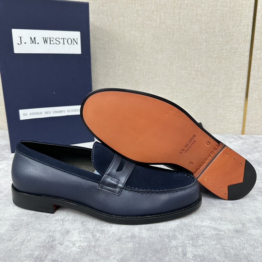 💋💍J.M.Westo*n 威士-顿 品牌经典 180 系列乐福鞋皮鞋 法国顶级皮鞋品牌 威士-顿皮鞋品