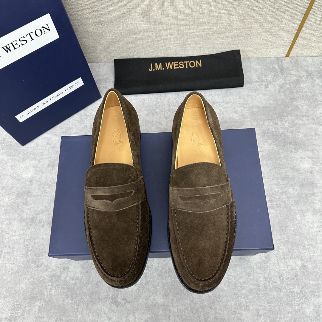 💋💍J.M.Westo*n 威士-顿 品牌经典 180 系列乐福鞋皮鞋 法国顶级皮鞋品牌 威士-顿皮鞋品