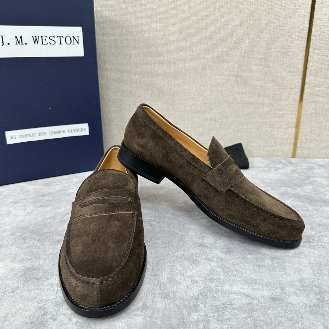 💋💍J.M.Westo*n 威士-顿 品牌经典 180 系列乐福鞋皮鞋 法国顶级皮鞋品牌 威士-顿皮鞋品