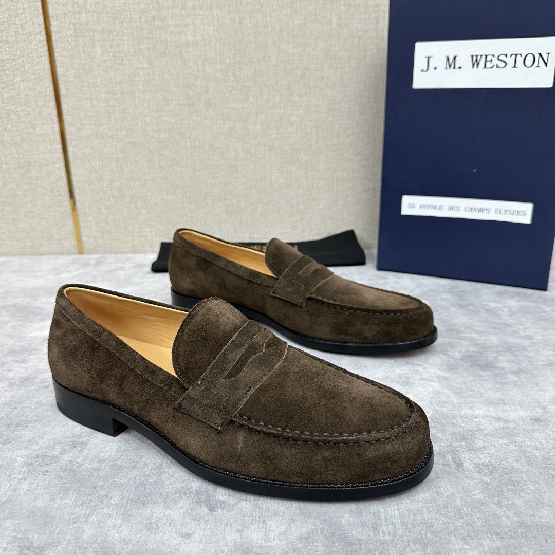 💋💍J.M.Westo*n 威士-顿 品牌经典 180 系列乐福鞋皮鞋 法国顶级皮鞋品牌 威士-顿皮鞋品