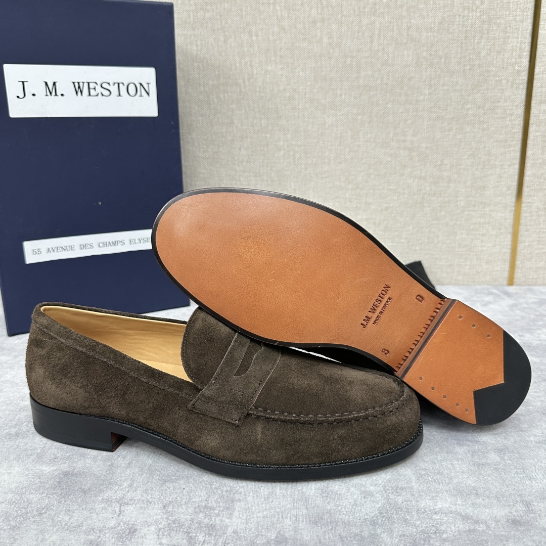 💋💍J.M.Westo*n 威士-顿 品牌经典 180 系列乐福鞋皮鞋 法国顶级皮鞋品牌 威士-顿皮鞋品