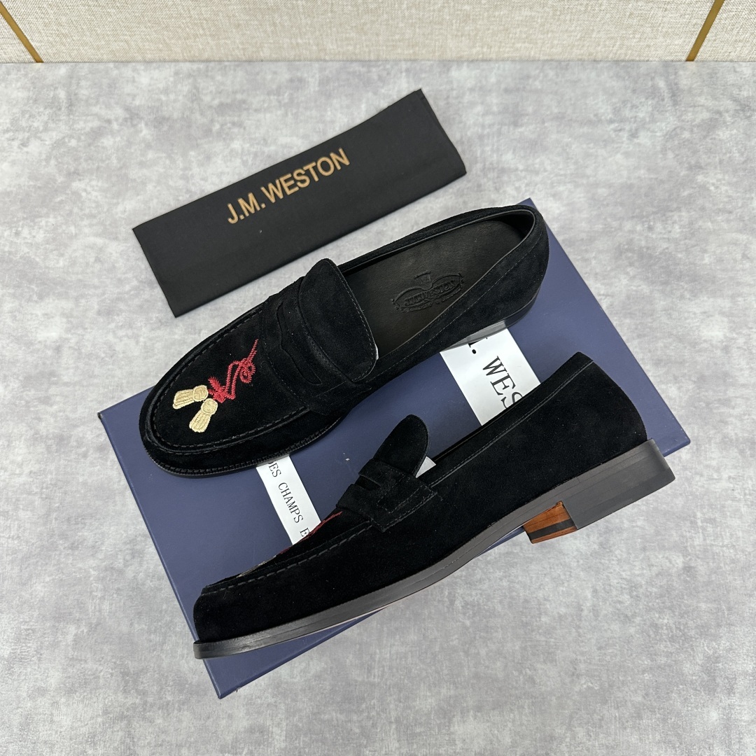 💋💍J.M.Westo*n 威士-顿 品牌经典 180 系列乐福鞋皮鞋 法国顶级皮鞋品牌 威士-顿皮鞋品
