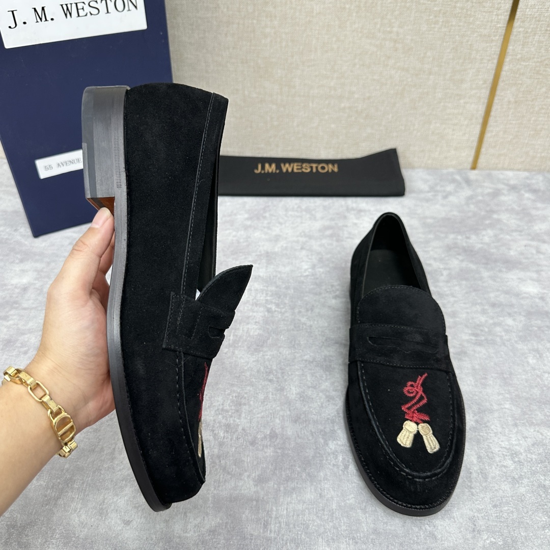💋💍J.M.Westo*n 威士-顿 品牌经典 180 系列乐福鞋皮鞋 法国顶级皮鞋品牌 威士-顿皮鞋品