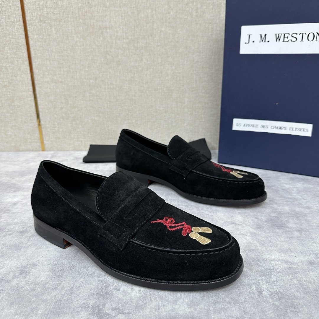 💋💍J.M.Westo*n 威士-顿 品牌经典 180 系列乐福鞋皮鞋 法国顶级皮鞋品牌 威士-顿皮鞋品