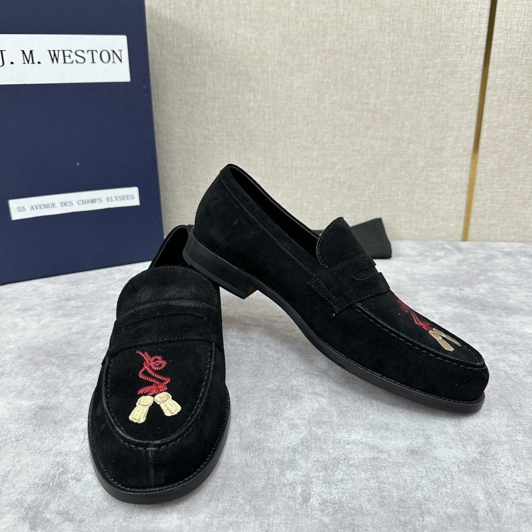 💋💍J.M.Westo*n 威士-顿 品牌经典 180 系列乐福鞋皮鞋 法国顶级皮鞋品牌 威士-顿皮鞋品