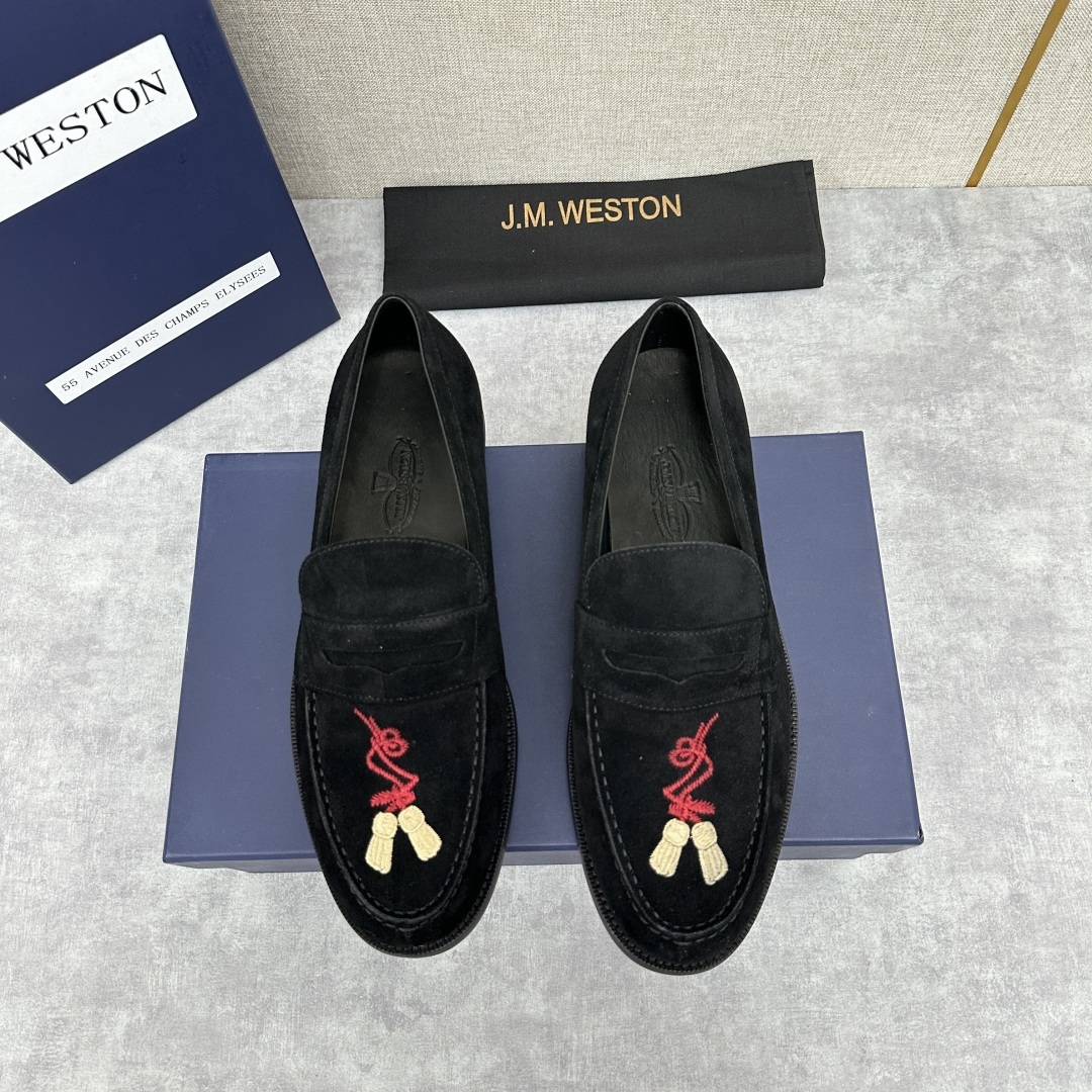 💋💍J.M.Westo*n 威士-顿 品牌经典 180 系列乐福鞋皮鞋 法国顶级皮鞋品牌 威士-顿皮鞋品