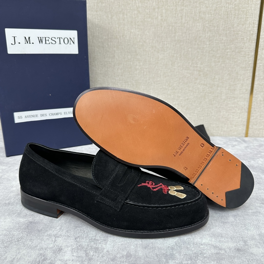💋💍J.M.Westo*n 威士-顿 品牌经典 180 系列乐福鞋皮鞋 法国顶级皮鞋品牌 威士-顿皮鞋品