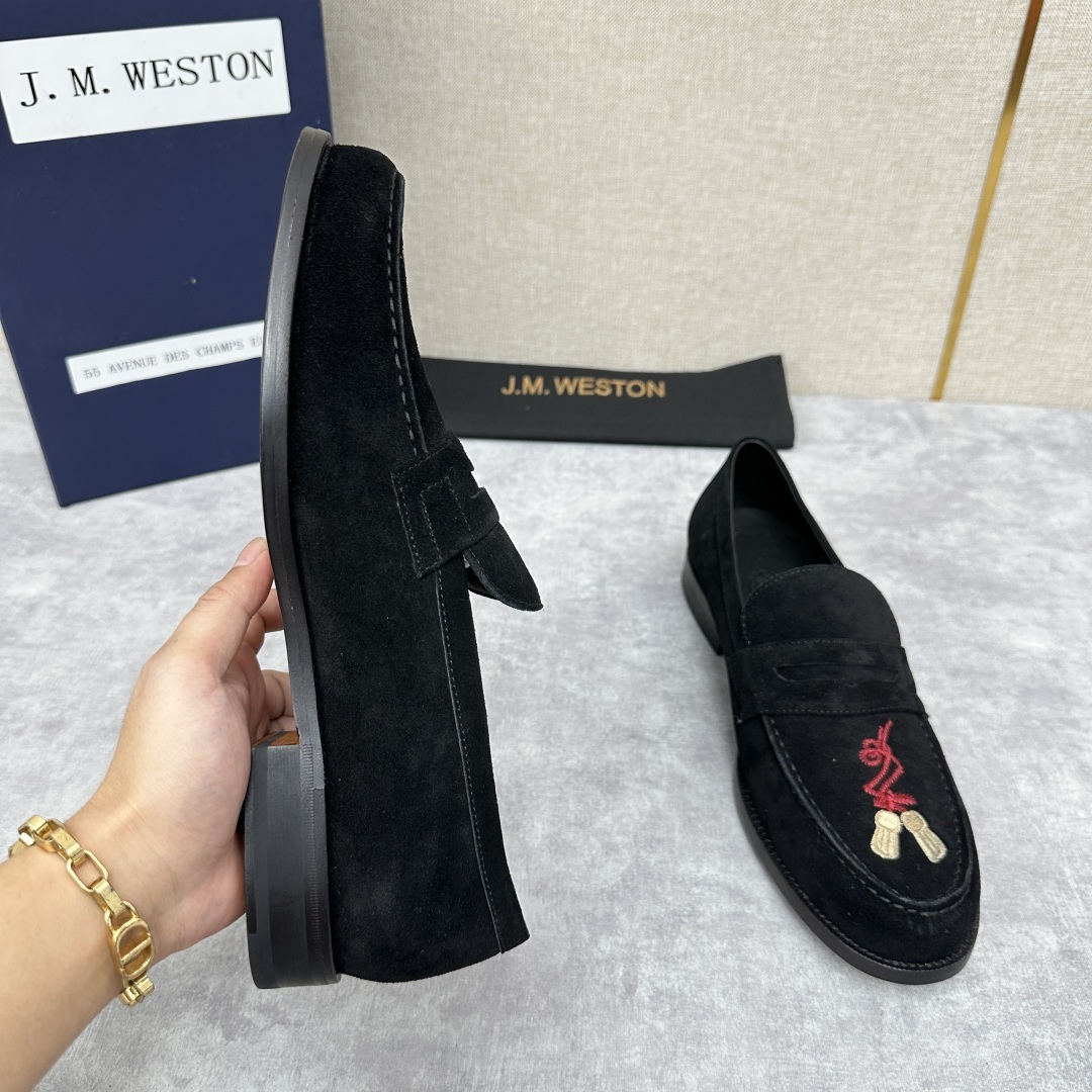 💋💍J.M.Westo*n 威士-顿 品牌经典 180 系列乐福鞋皮鞋 法国顶级皮鞋品牌 威士-顿皮鞋品