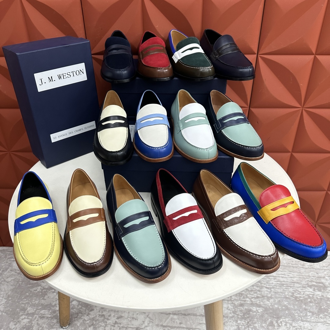 💋💍J.M.Westo*n 威士-顿 品牌经典 180 系列乐福鞋皮鞋 法国顶级皮鞋品牌 威士-顿皮鞋品
