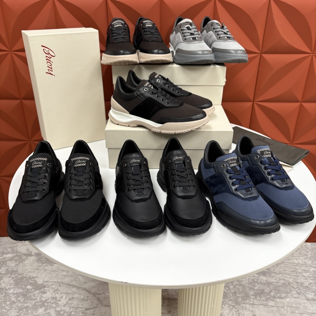 💋💍 Brion* (布里-奥尼) 男士新款休闲运动鞋 该品牌于1945年创立于意大利罗马的男装奢侈品牌