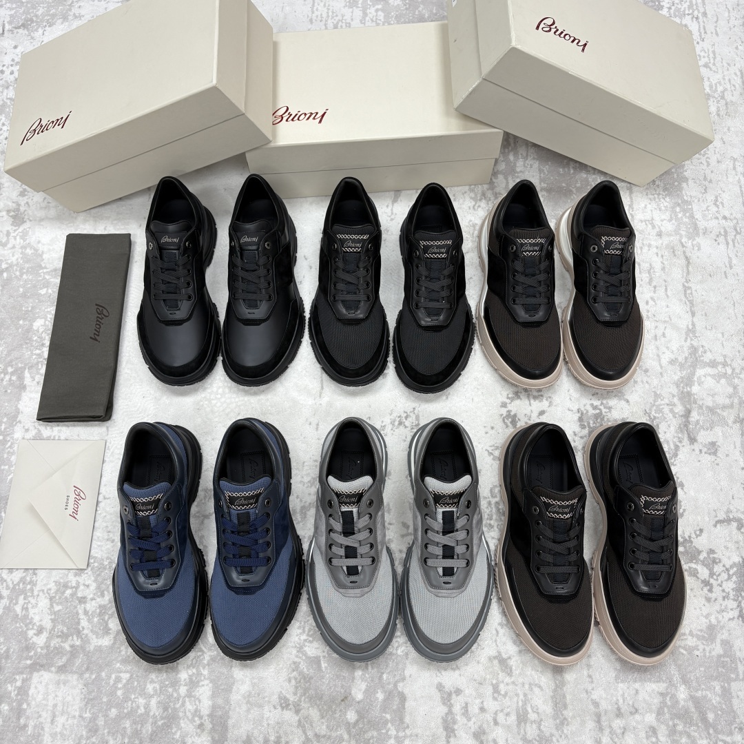 💋💍 Brion* (布里-奥尼) 男士新款休闲运动鞋 该品牌于1945年创立于意大利罗马的男装奢侈品牌
