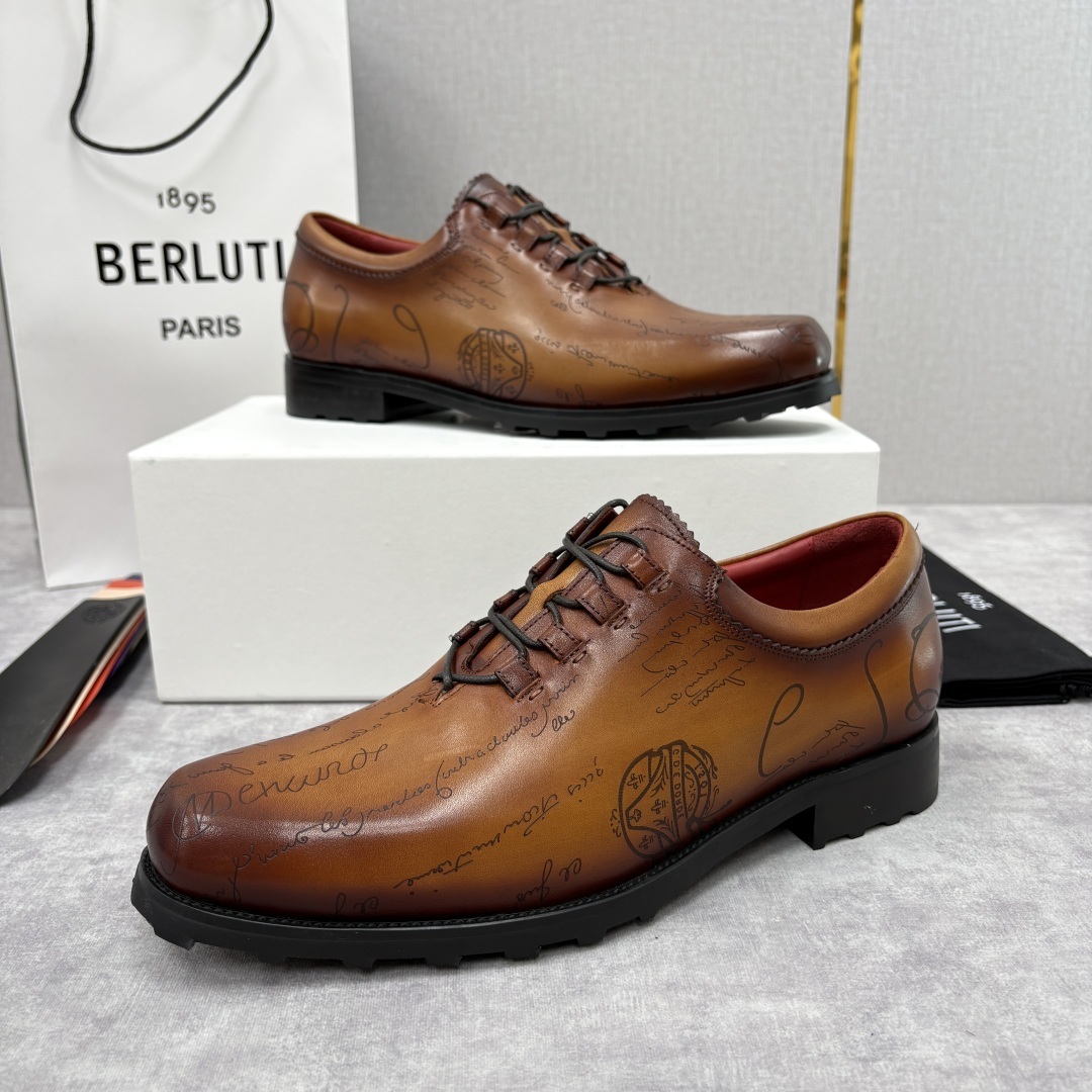 💋💍BERLUT* 布鲁提 special order 专柜定制款牛津鞋 男士正装鞋皮鞋👞 「世界最贵手