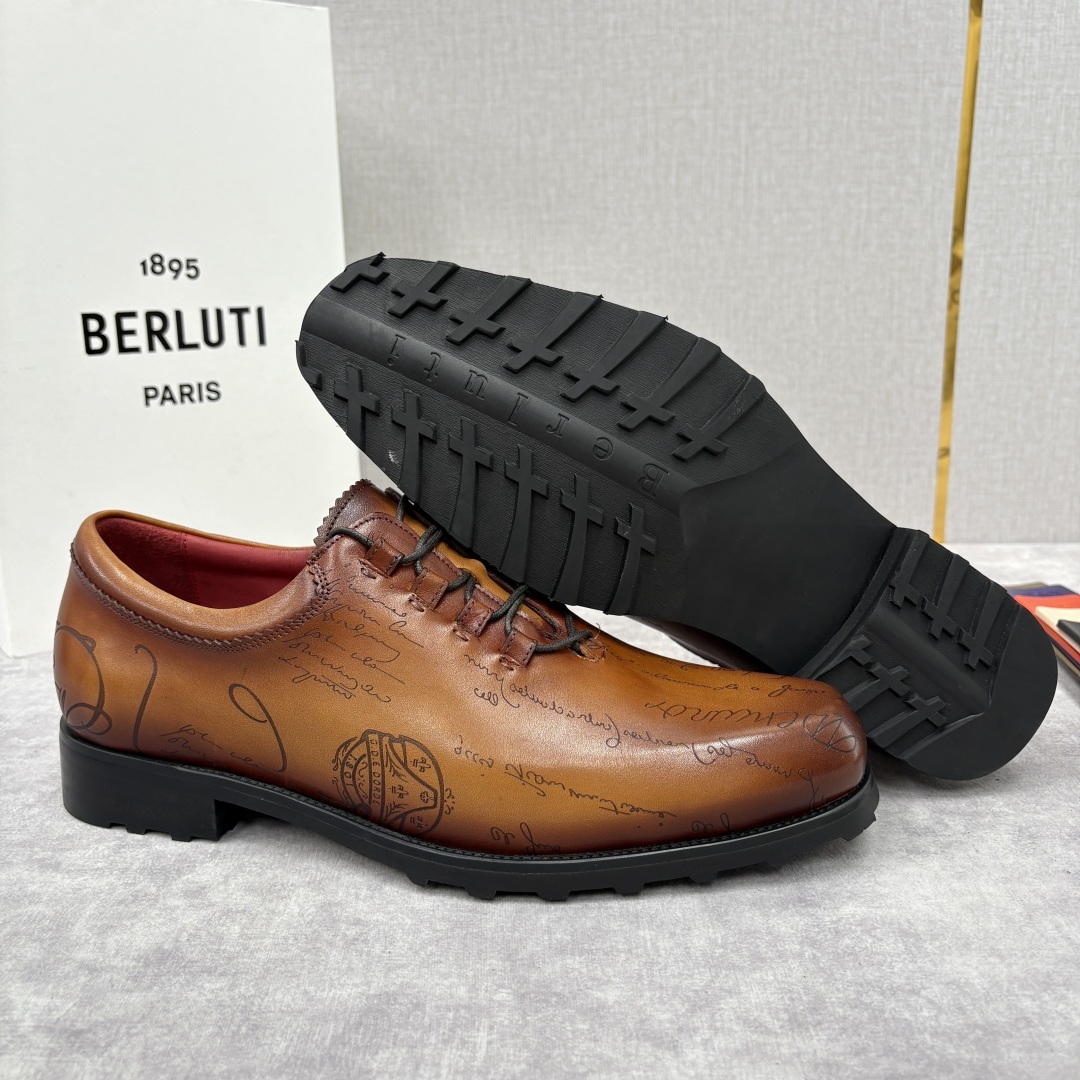 💋💍BERLUT* 布鲁提 special order 专柜定制款牛津鞋 男士正装鞋皮鞋👞 「世界最贵手
