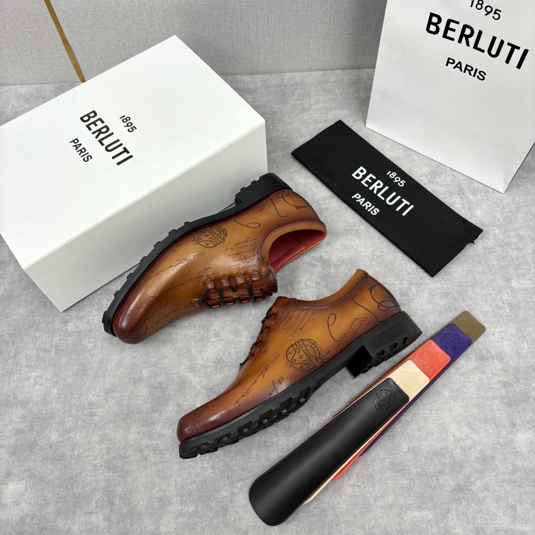 💋💍BERLUT* 布鲁提 special order 专柜定制款牛津鞋 男士正装鞋皮鞋👞 「世界最贵手