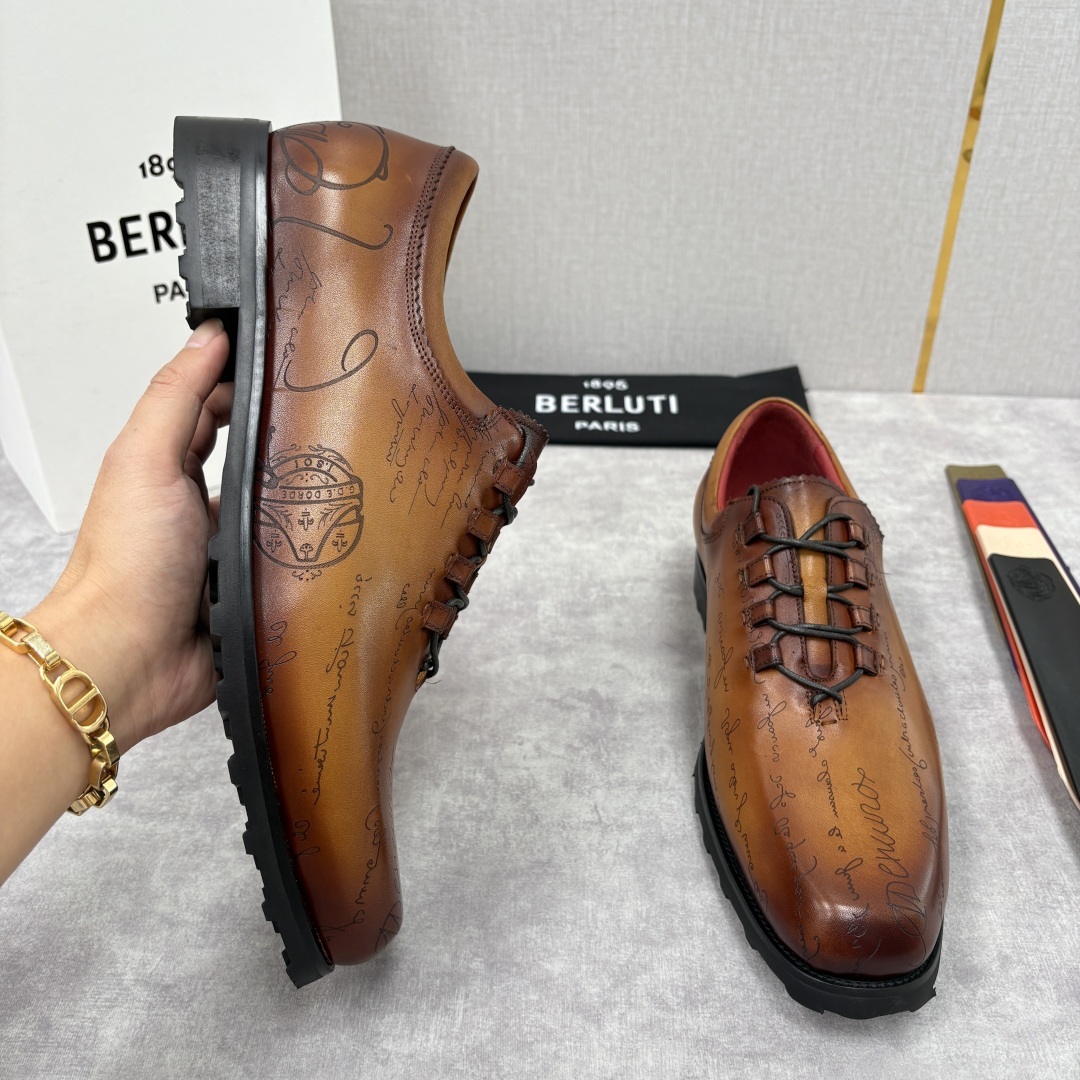💋💍BERLUT* 布鲁提 special order 专柜定制款牛津鞋 男士正装鞋皮鞋👞 「世界最贵手