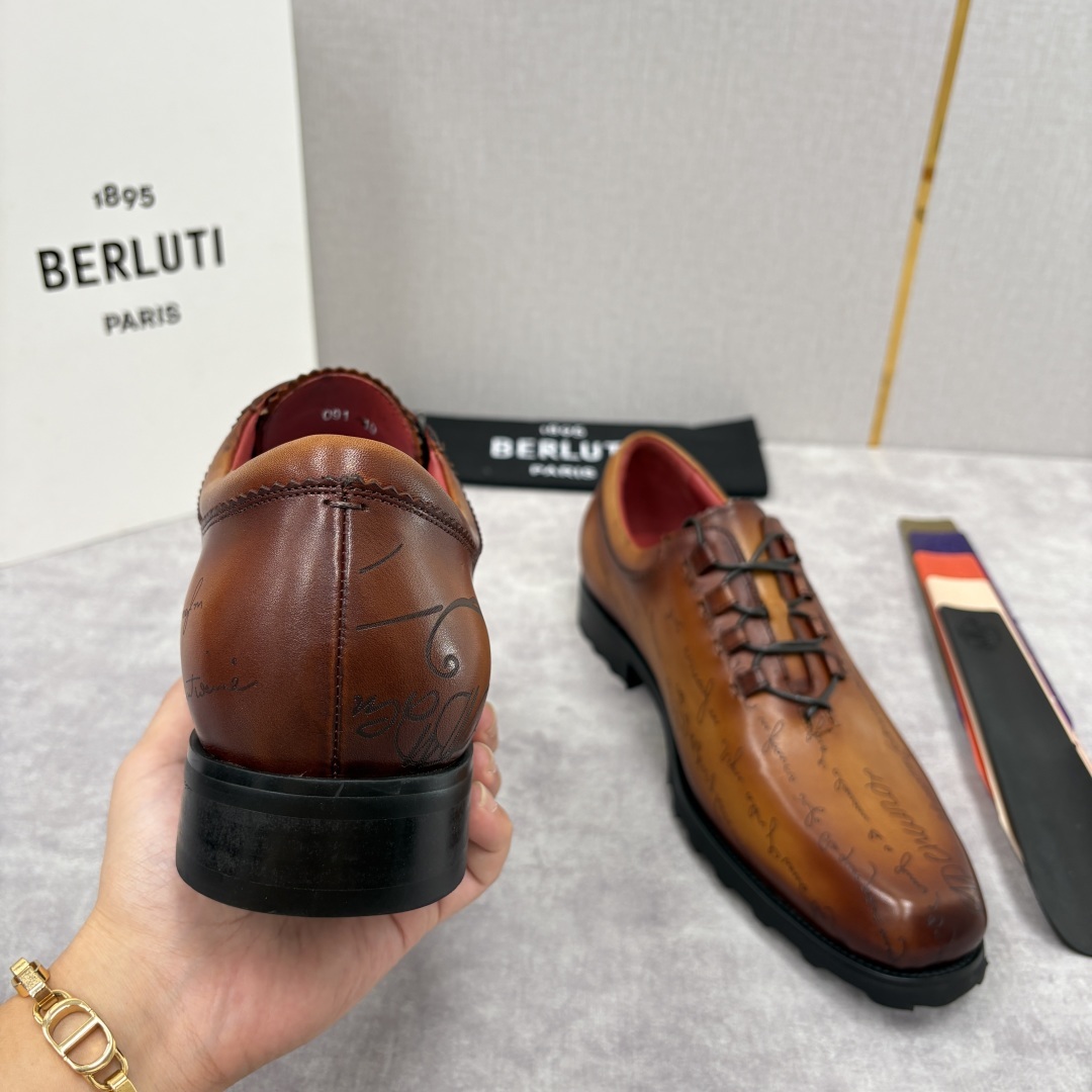 💋💍BERLUT* 布鲁提 special order 专柜定制款牛津鞋 男士正装鞋皮鞋👞 「世界最贵手